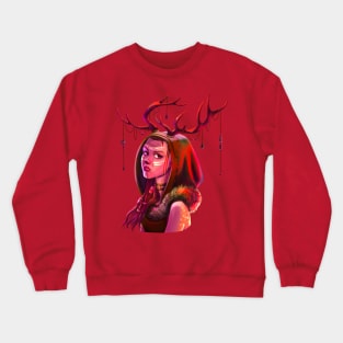 Shaman Girl Deer Crewneck Sweatshirt